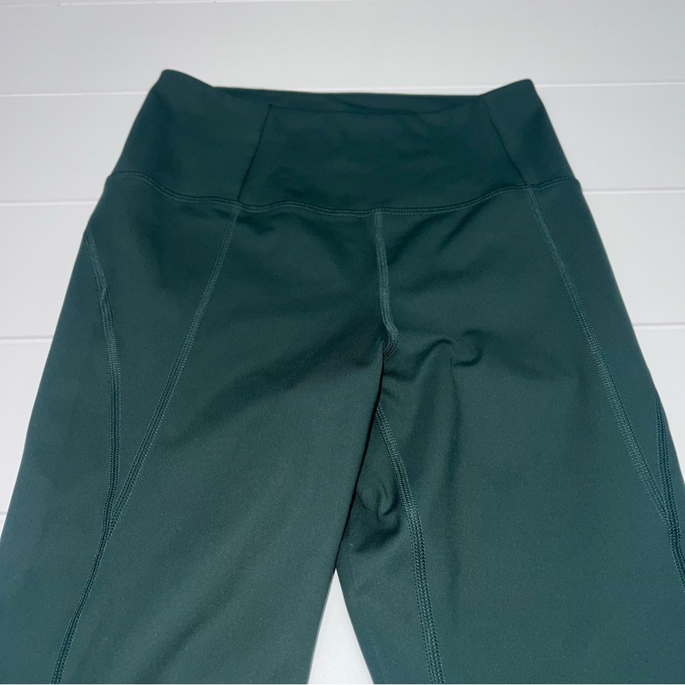 Girlfriend Collective Compressive High-Rise Leggings Green Sustainable Fashion S - Picture 3 of 4